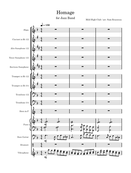 (WIP) Homage for Jazz Band