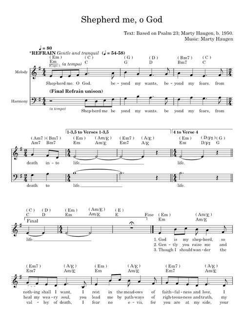 Shepherd Me, O God - Marty Haugen