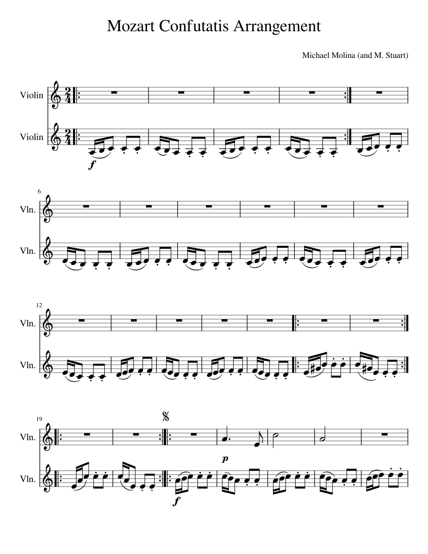 Requiem in D Minor, K 626, Mvt. III. Sequentia, "Confutatis Maledictis