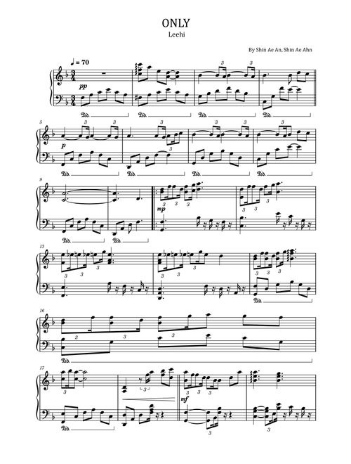 Only (Arr. poon) - Leehi (Piano Solo)
