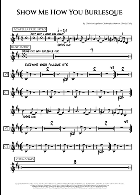 貴重/輸入譜】SHOW ME HOW YOU BURLESQUE Show me how you