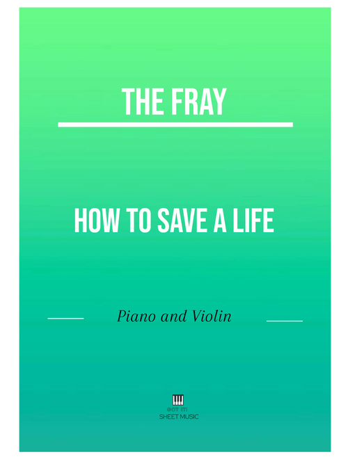 How To Save A Life (Arr. ANDRE LAITANO) - The Fray (Small Ensemble)