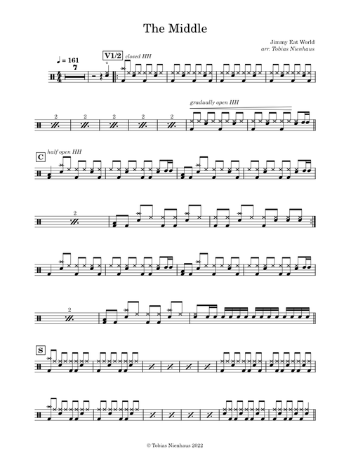 The Middle – Jimmy Eat World (Drums)