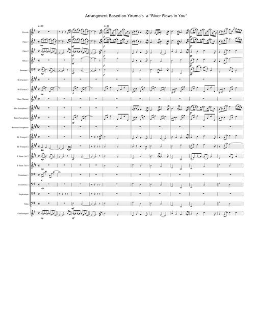 River Flows In You - Yiruma (For Concert Band)