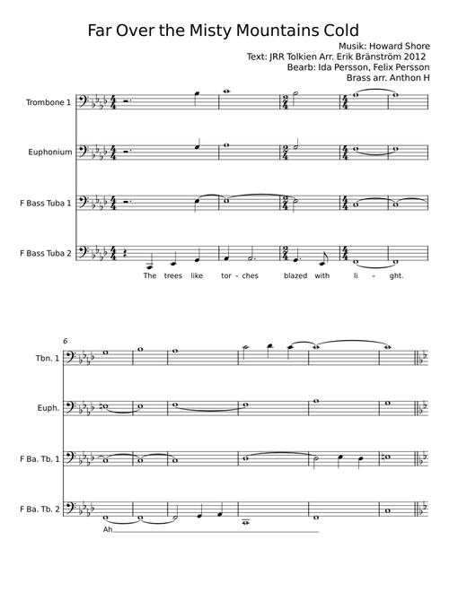 Far Over the Misty Mountains Cold – Howard Shore