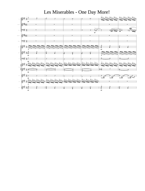 Les Miserables One Day More Instrumental 1