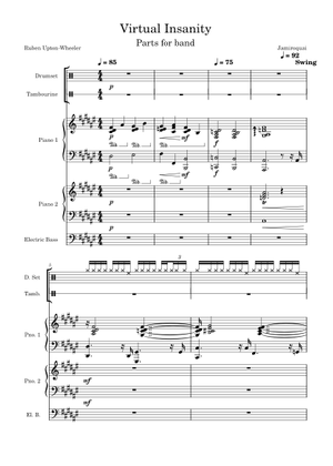 Play Official version of Virtual insanity Sheet Music by Jamiroquai for ...