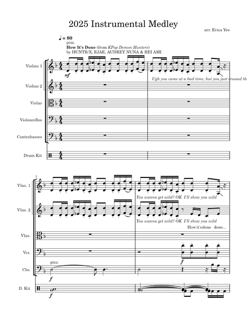 2025 Instrumental Medley [32 songs arranged for string ensemble]