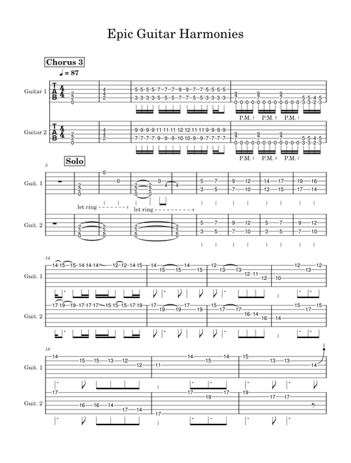 Epic Guitar Harmonies