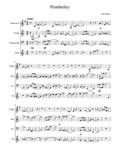 Pemberley – Carl Davis Pemberley (from Pride and Prejudice 1995) – Carl Davis