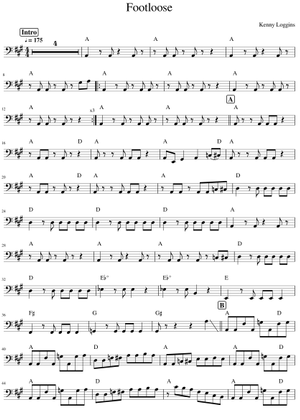 Footloose Sheet Music for Trombone, Euphonium, Tuba, Flute & more