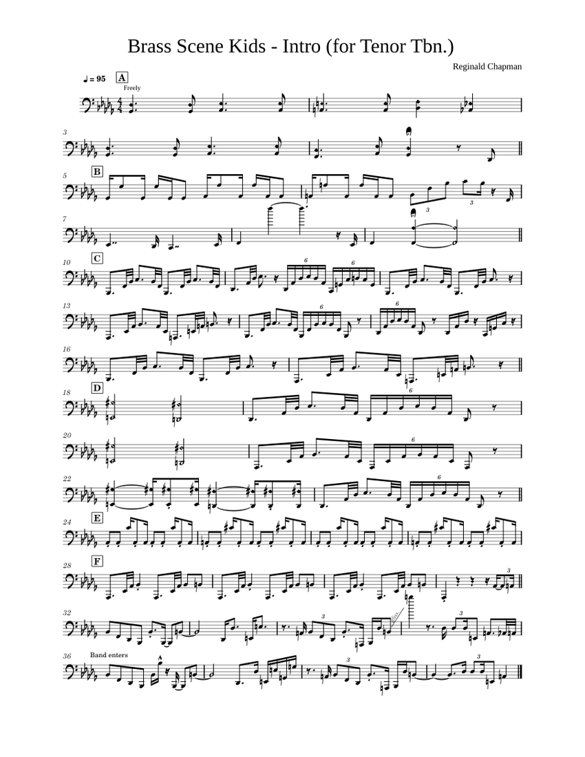 Brass Scene Kids – No BS! Brass Band (Intro for Tenor Tbn
