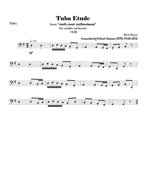 Bang Bang (my Baby Shot Me Down) (Arr. Patrick Sheehan) - Nancy Sinatra (Tuba Solo)