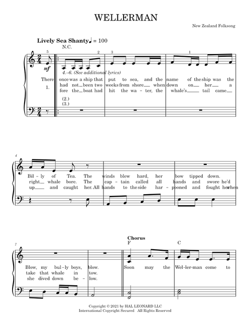 Wellerman (Easy Piano)