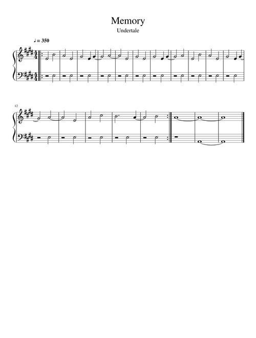 Memory - Undertale