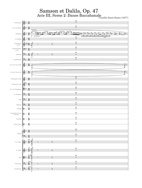 Samson et Delila, Op. 47: Danse bacchanale – Camille Saint-Saëns