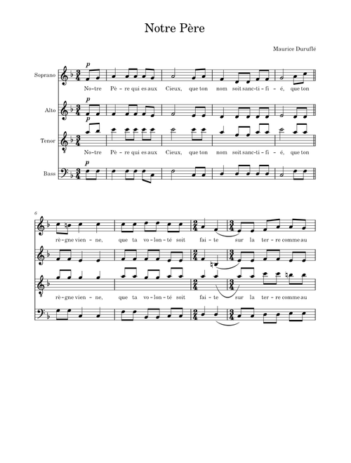 Notre Père - Maurice Durufle