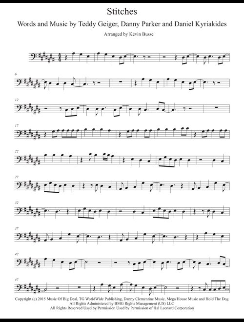 Stitches (Arr. Kevin Busse) - Shawn Mendes (Cello Solo)