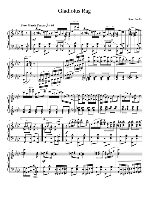 Scott Joplin - Gladiolus Rag