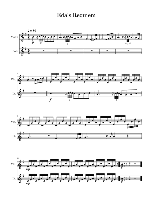 Eda's Requiem (Duet)