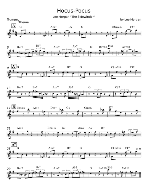 Hocus Pocus - Lee Morgan