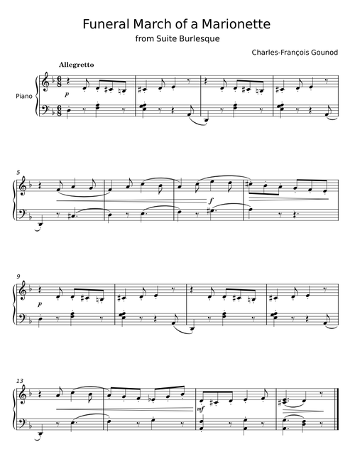 Funeral March of a Marionette - Charles-François Gounod