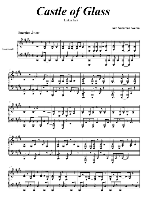 Castle Of Glass (Arr. Nazareno Aversa) - Linkin Park (Piano Solo)