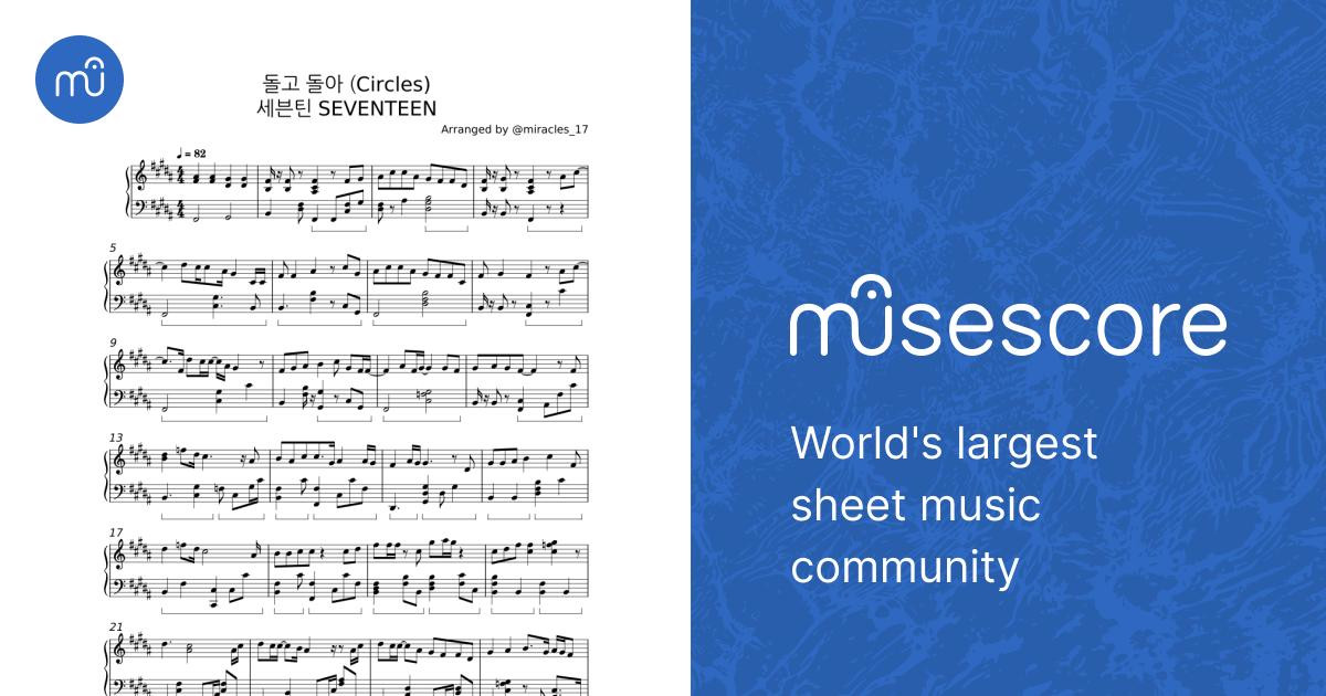 Circles - Seventeen Sheet Music for Piano (Piano Duo) | MuseScore.com