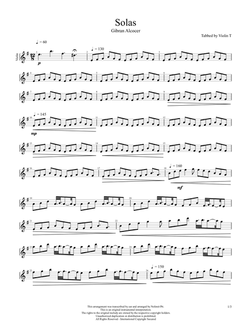 Solas - Gïbran Alcocer (Violin Solo)