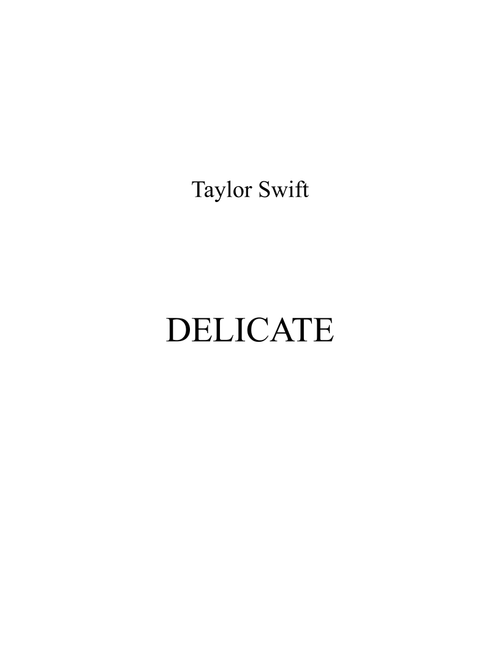 Delicate (Arr. mcbleke) - Taylor Swift (Instrumental Duet)
