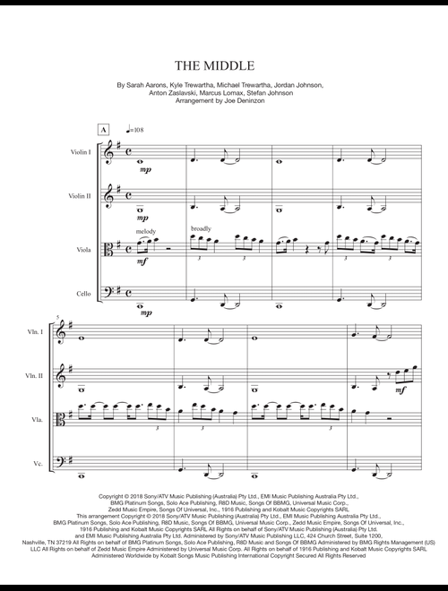 The Middle (Arr. Fiddlefunk Music) - Zedd, Maren Morris & Grey (String Quartet)