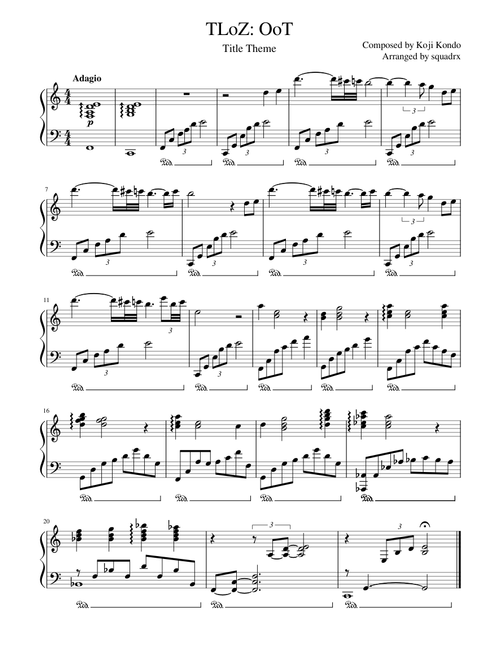 The Legend of Zelda: Ocarina of Time - Title Theme
