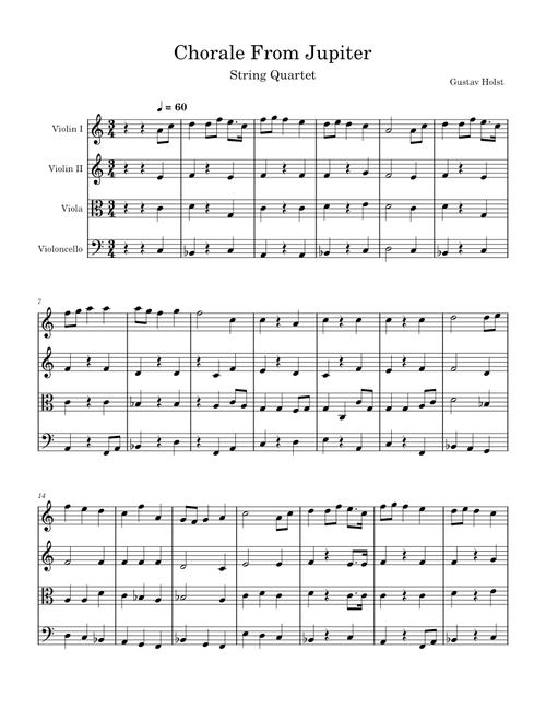 Chorale from Jupiter - excerpt from The Planets – Gustav Holst