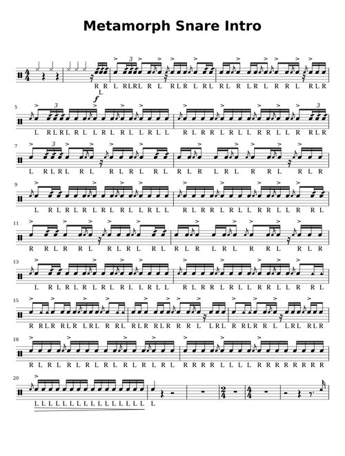 Metamorph Snare Intro