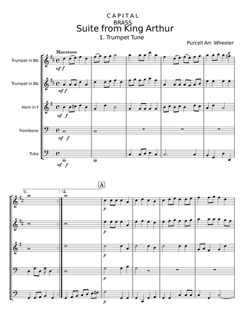 Suite from King Arthur - Purcell