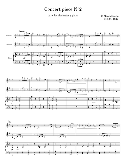 Concert piece N° 2 - F. Mendelssohn