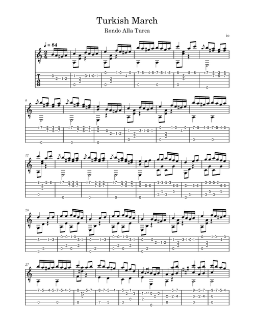 Turkish March (Rondo Alla Turca) – Wolfgang Amadeus Mozart