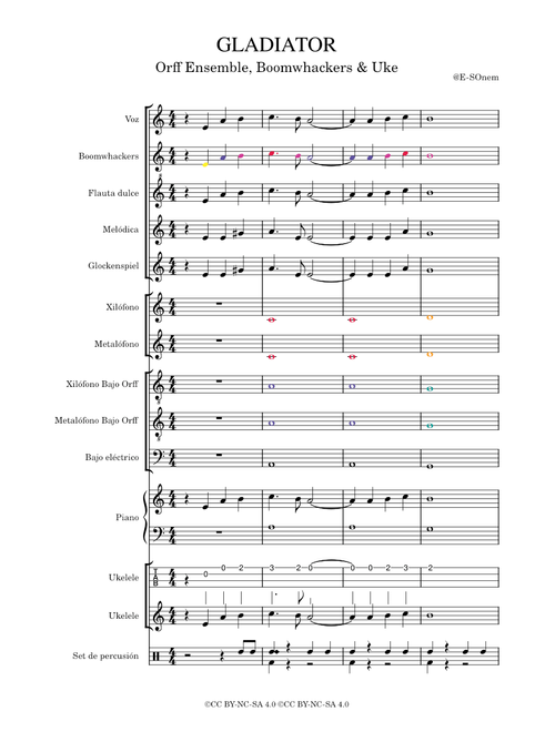 Gladiator (Hans Zimmer) - Orff & Boomwhackers Ensemble