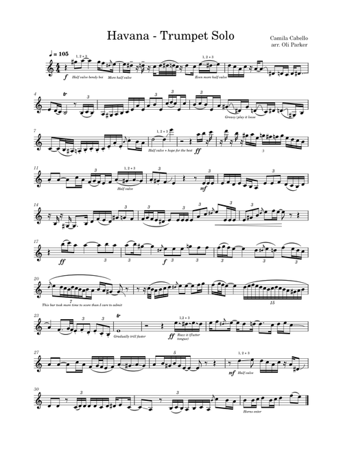 Havana - Trumpet Solo