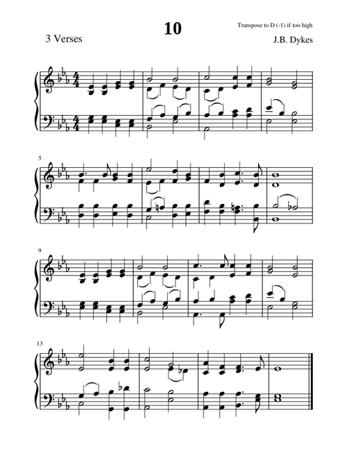 10 - Holy God, We Praise Your Name