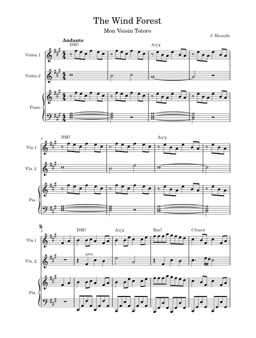 The wind forest – Joe Hisaishi