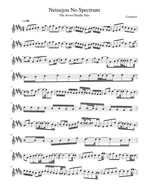 Netsujou No Spectrum Alto Sax
