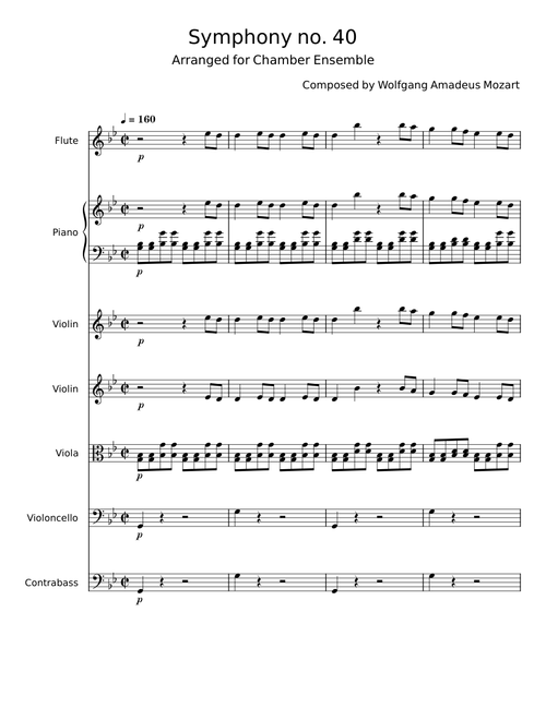 Symphony No.40 in G minor, K.550 - Wolfgang Amadeus Mozart