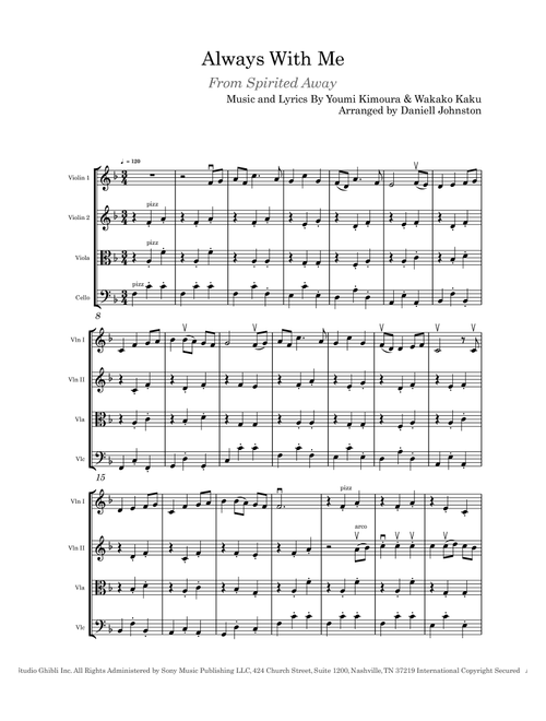 Itsumo Nandodemo (Always With Me) (Arr. Daniell Johnston) - Youmi Kimura (String Ensemble)