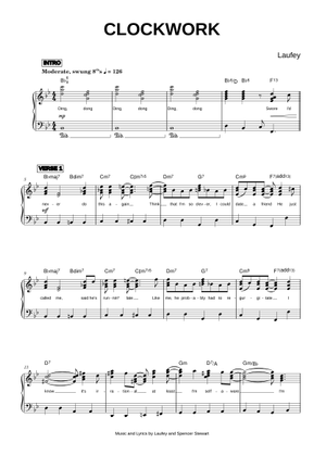 Clockwork – Laufey Sheet Music with Chords for Piano (Solo) | MuseScore.com