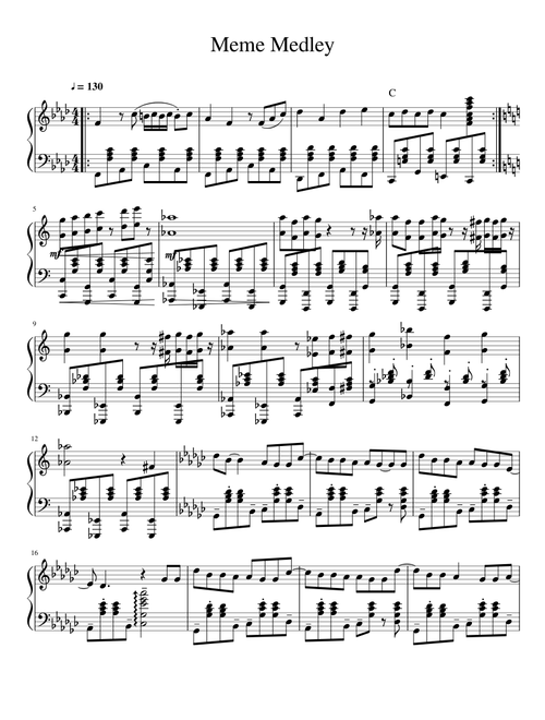 Meme Medley | Piano