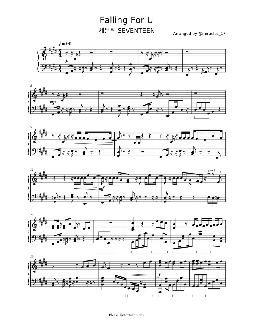 【SEVENTEEN】THE PIANO SCORE⚠️専用⚠️ THE PIANO SCORE : SEVENTEEN (세븐틴) 'Home' - YouTube