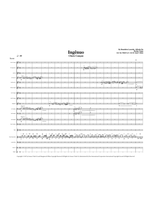 Ingenuo (Arr. Anat Cohen) - Benedicto Lacerda, Alfredo Da Rocha Viana (Jazz Ensemble)