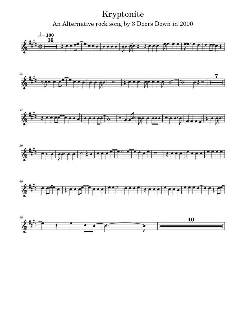 Play kryptonite 3 doors down discount