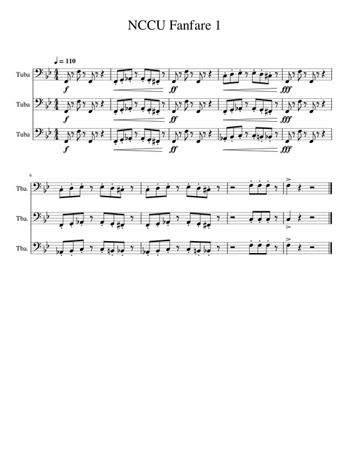 NCCU Tuba Fanfare #1